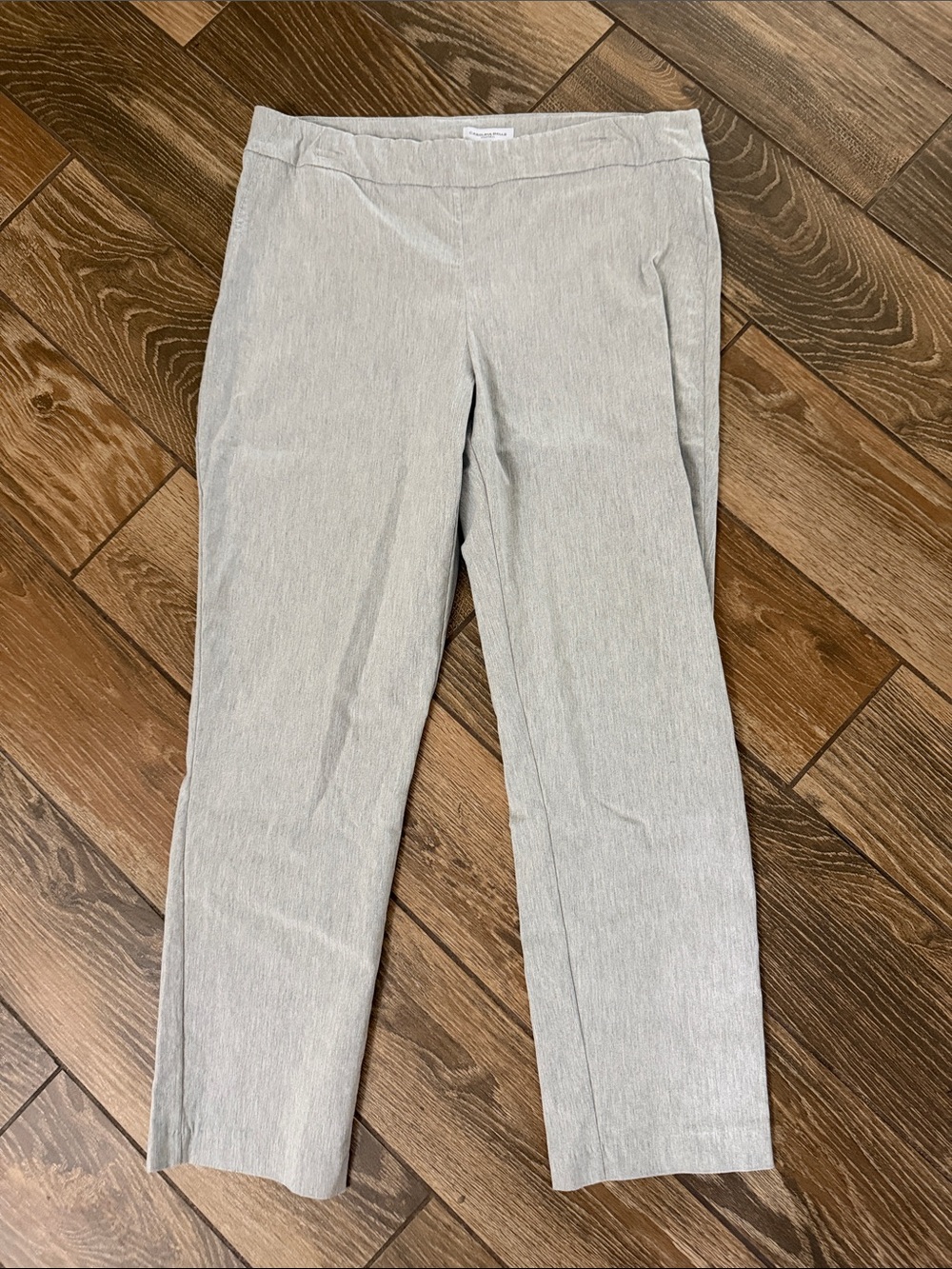 Light Gray Straight-Leg Dress Pants - 12